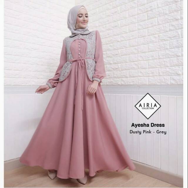 Ayesa dress dusty-grey