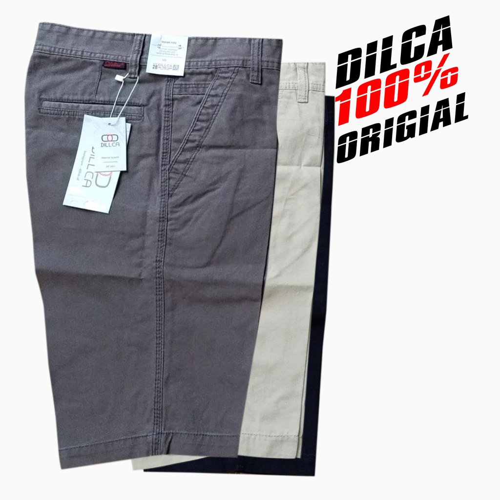 Celana pendek pria kanvas DILCA original  kualitas import / Celana Kanvas premium Standar
