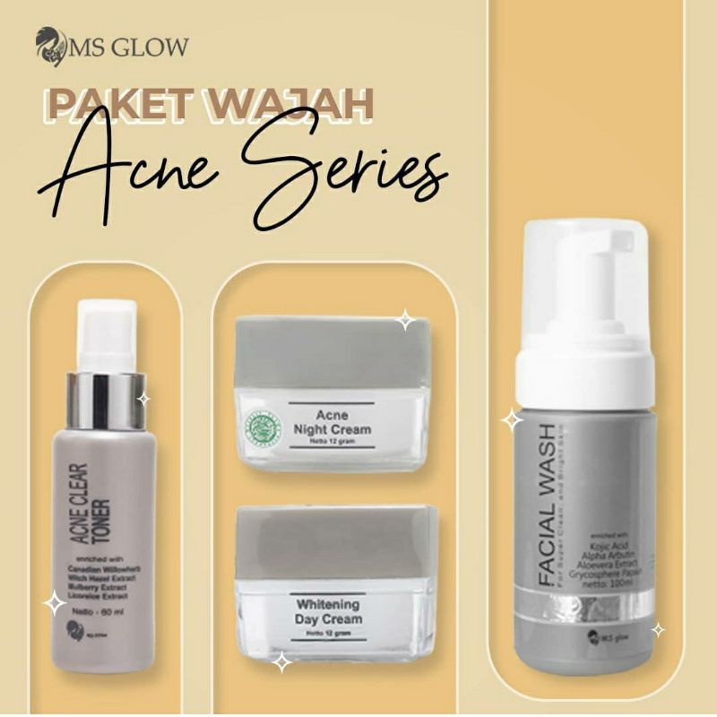 Ms Glow Paket Acne Series / Paket Acne Ms Glow