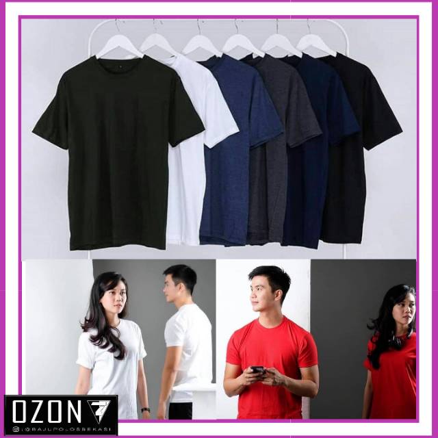 Baju kaos polos Soft Teteron cotton FREE Gelang tali prusik paracord gelang tali sepatu