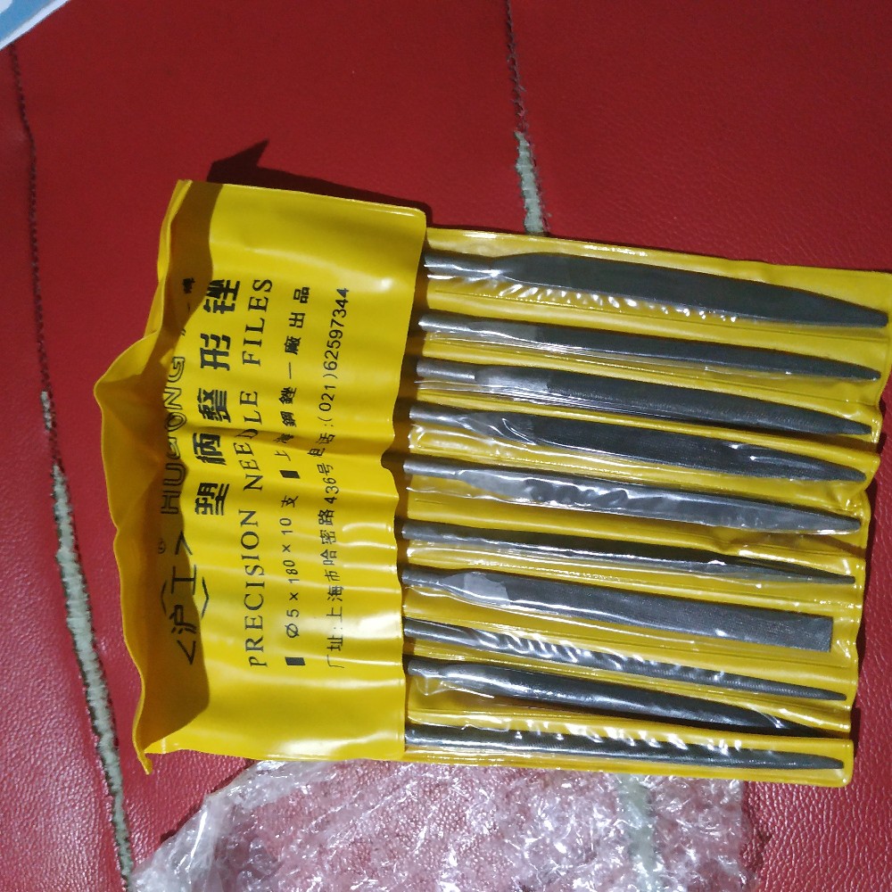 Eelic Kir-5x180x10 Isi 1 Set=10pcs Alat Kikir Besi Diameter 5mm Kikir Gergaji Precision Needle Files