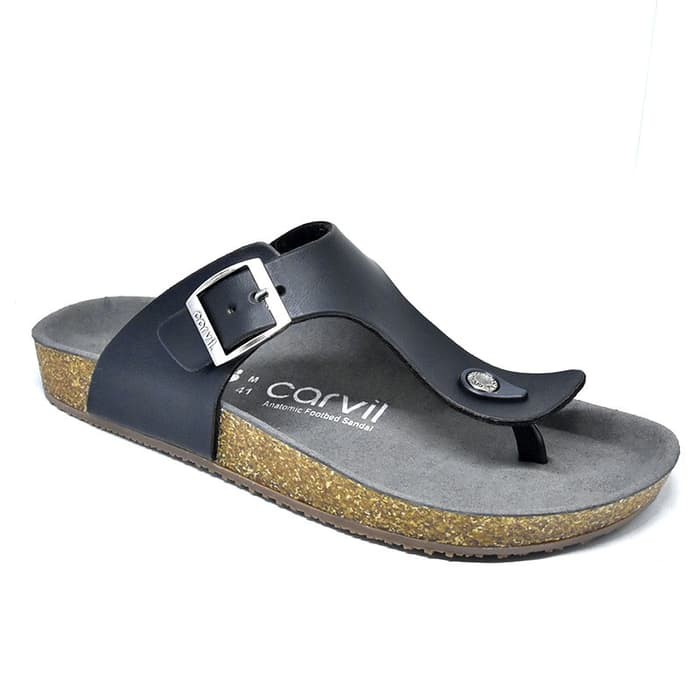 sandal pria carvil benzo 01 black.original carvil
