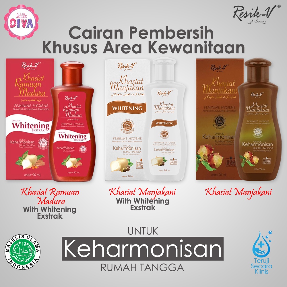 Sabun Area Khusus Wanita 90 ml RESIK V Khasiat Manjakani &amp; Ramuan Madura