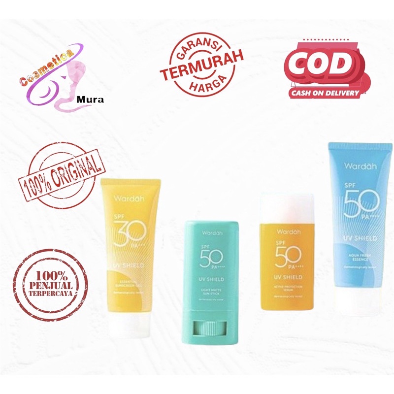 all series - wardah sunscreen spf 30 pa+++ || wardah spf 50 active shield || wardah spf 50 sunscreen stick || wardah spf 50 uv shield pretection spf 50 pa ++
