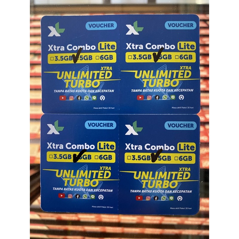 VCR XL COMBO LITE 6GB 3,5GB NASIONAL 1GB LOKAL 4G UNLIMITED [ CEK HARGA GROSIR ]
