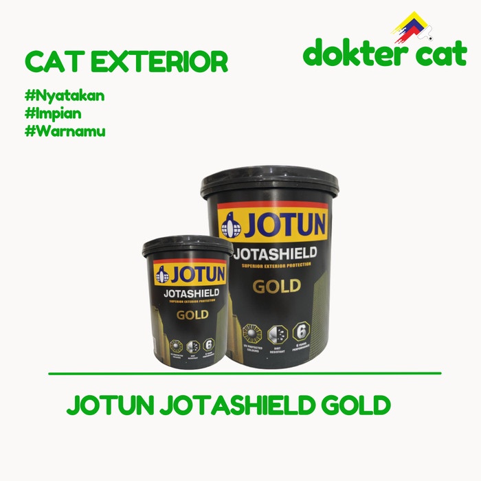 JOTUN JOTASHIELD GOLD 1L / CAT EXTERIOR / CAT JOTUN / CAT TEMBOK / CAT