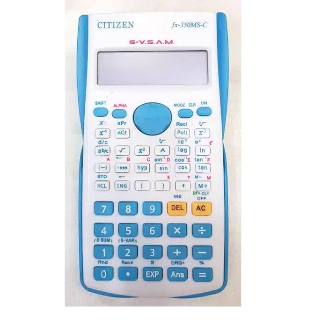 KALKULATOR SAINS SEKOLAH FISIKA / MATEMATIKA / KIMIA / CITIZEN FX 350 MS WARNA / SCIENTIFIC KALKULATOR / KALKULATOR ANAK SEKOLAH