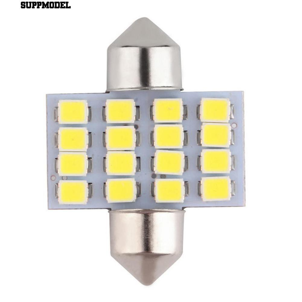 Lampu LED 16SMD DC 12V Warna Putih untuk Interior Mobil