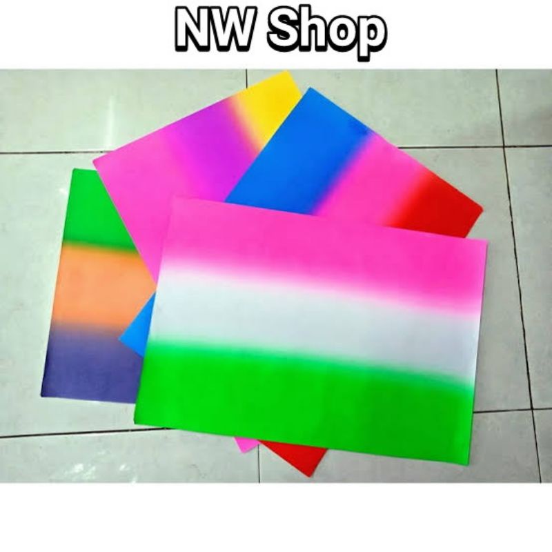 

10 lembar Kertas Asturo pelangi dan polos