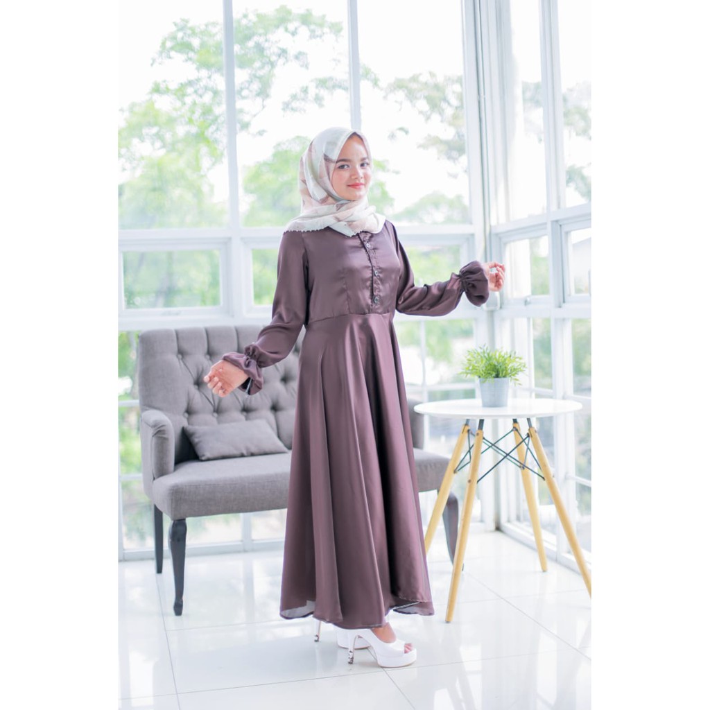 BAJU HIJAB RAFAIZ/DRESS MUSLIM/DRESS PUZZLE COFFE