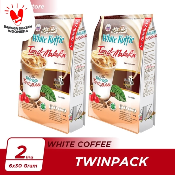 

t01thy Kopi Luwak White Koffie Tarik Malaka Bag 6X30Gr Twin Pack Ds20X11