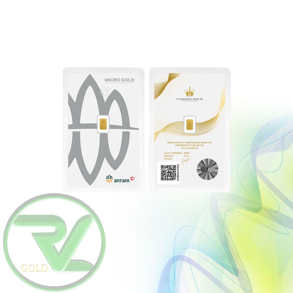 Rvl Gold Micro Gold Antam Hartadinata (Ha) Berat 0.1 Gram dan 0.25 Gram Premium Series