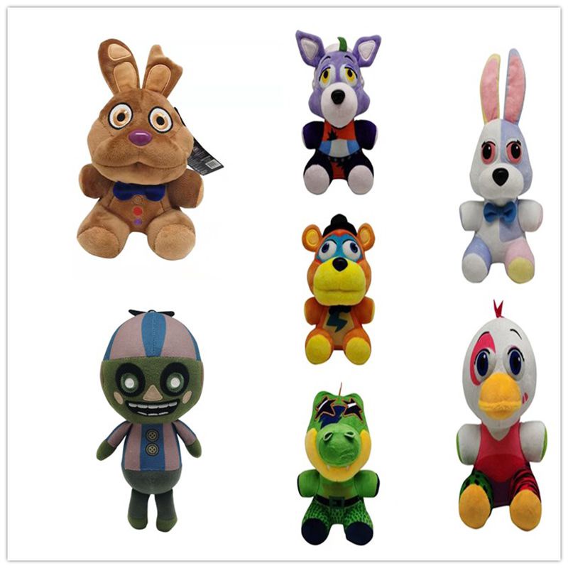 18cm Boneka Five Nights At Freddy's Chocolate Bonnie Plush NWT Funko Easter FNAF 8&quot; Kid Gift Mainan