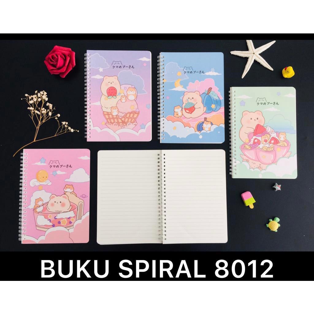 

CS - BUKU DIARY / AGENDA SPIRAL HARD COVER UKURAN A5 KARAKTER BEAR LUCU ISI 96 HALAMAN XQ8012