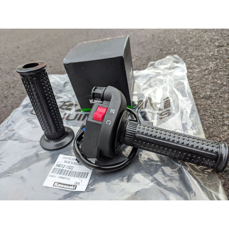 HOLDER KANAN NINJA RR GAS SPONTAN RR NON TOMBOL DOBEL STATER GAS KLX,NINJA,TIGER,GL,MEGAPRO,CB