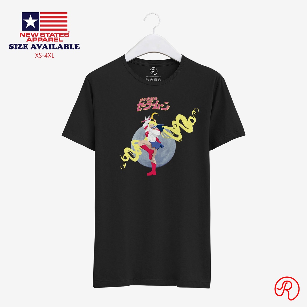 [READY]Kaos distro lengan pendek Sailormoon Macho, cotton combed 30s, t-shirt 90an retro vintage, ad