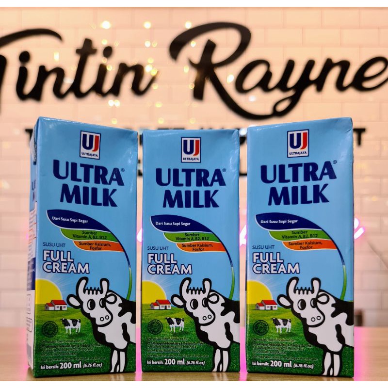 

Ultra Milk Susu UHT Full Cream 200ml Susu Sapi Segar