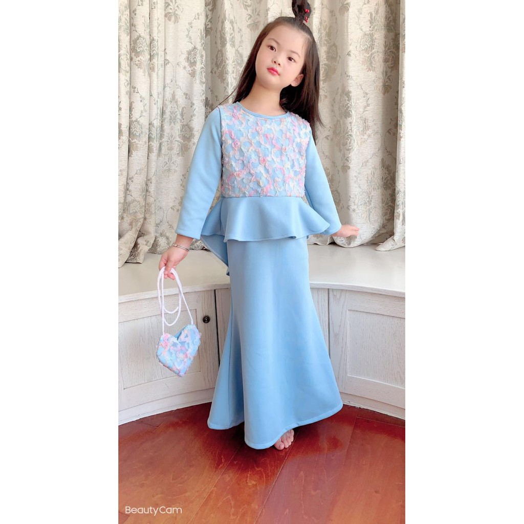 2021# dres pesta anak muslim terbaru/baju anak fashion muslim import