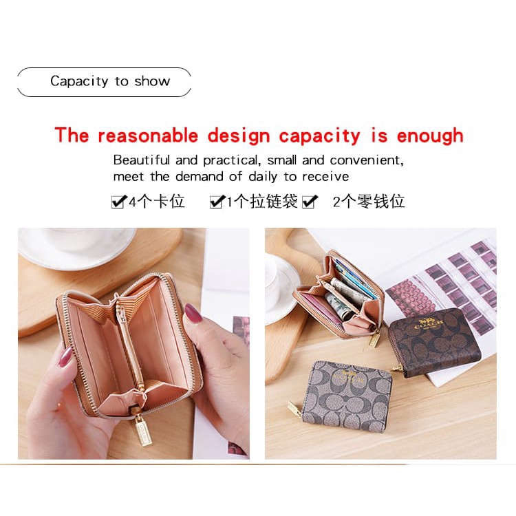 (COD) DOMPET KARTU WANITA KOREAN FASHION WOMEN CARD WALLET COIN QUALITY MALLSHOPPING