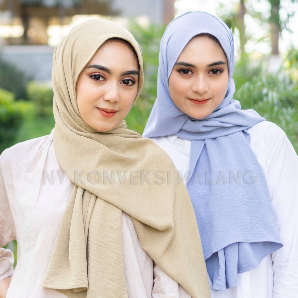 KERUDUNG PASMINA CRINCLE PREMIUM  / PASHMINA AIRFLOW CRINKLE SHAWL