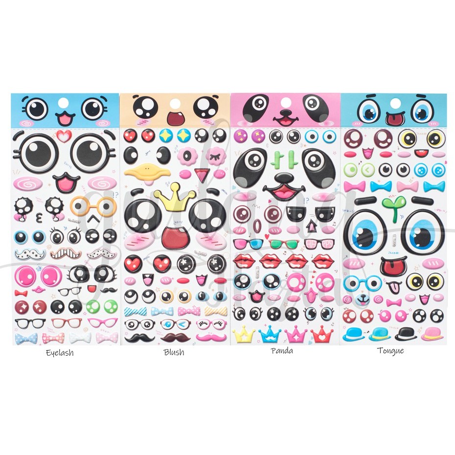 Stiker Cute Eyes Stiker Lucu Stiker Unik DIY Scrapbook GH 303008