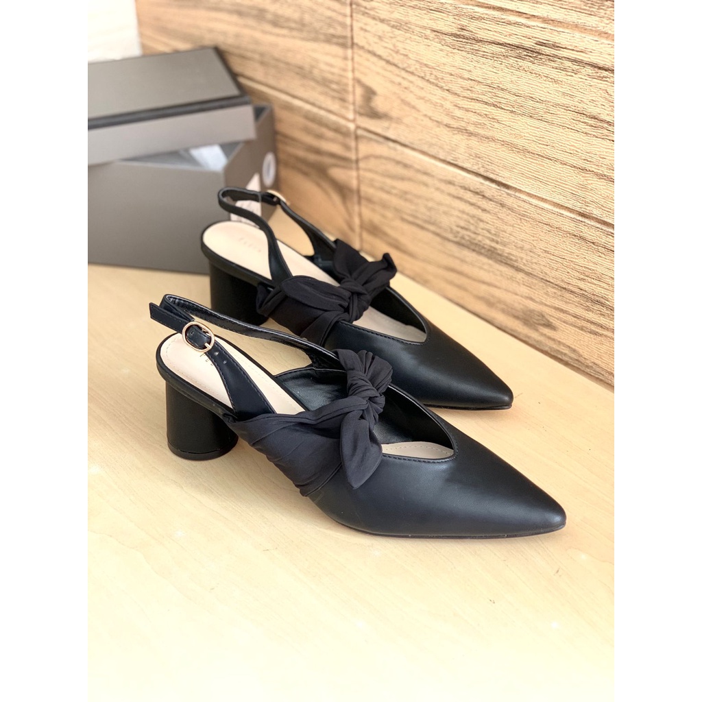 [7.7 Boombastis Sale⚡] - SEPATU WANITA PS100 PDR SLINGBACK HEELS PREMIUM IMPORT