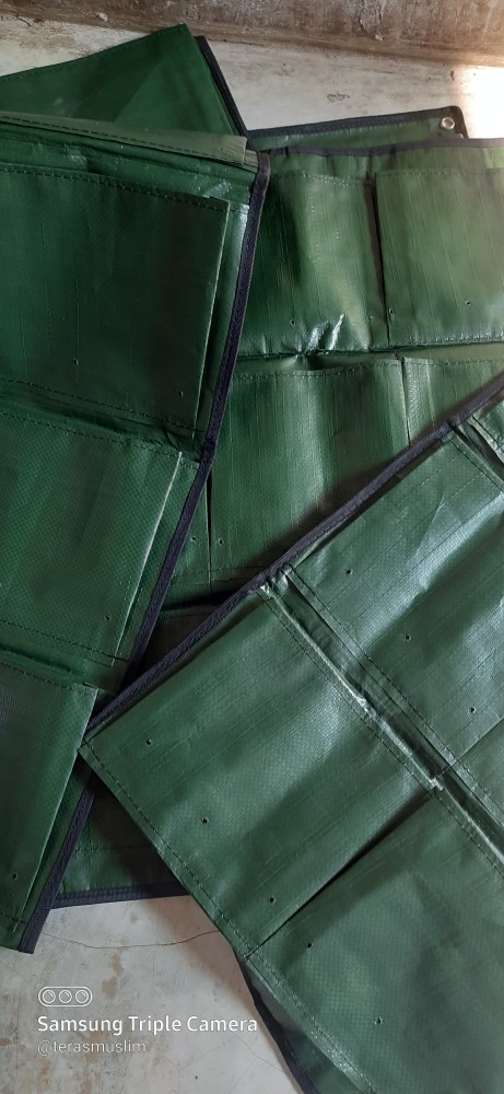 Wall Planter Bags Hanging Planter Bag Dinding 5 Kantong Easy Grow