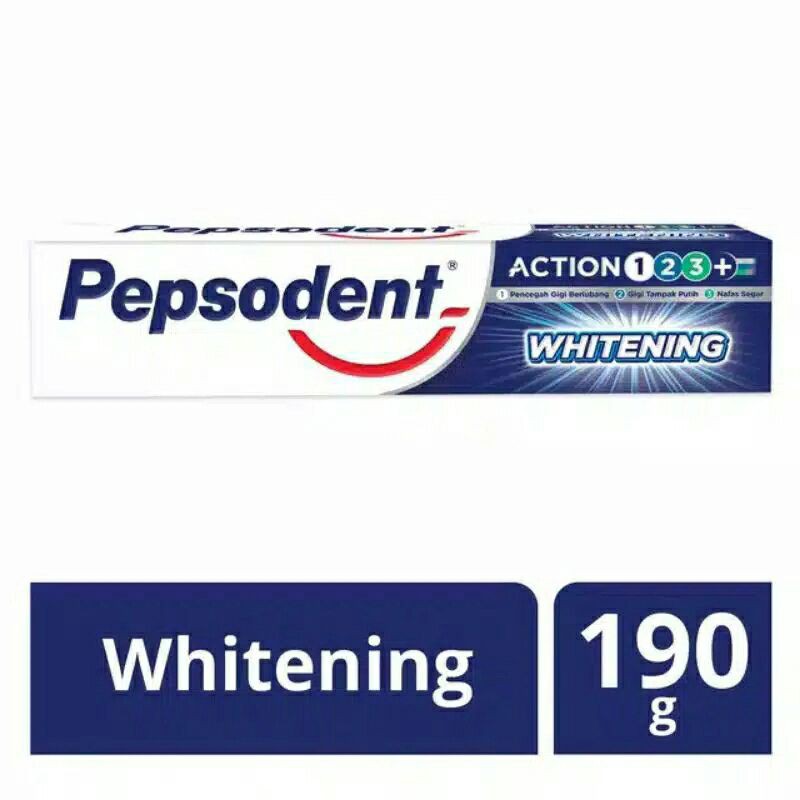 Pepsodent Action 123 Whitening  190gr MURAH