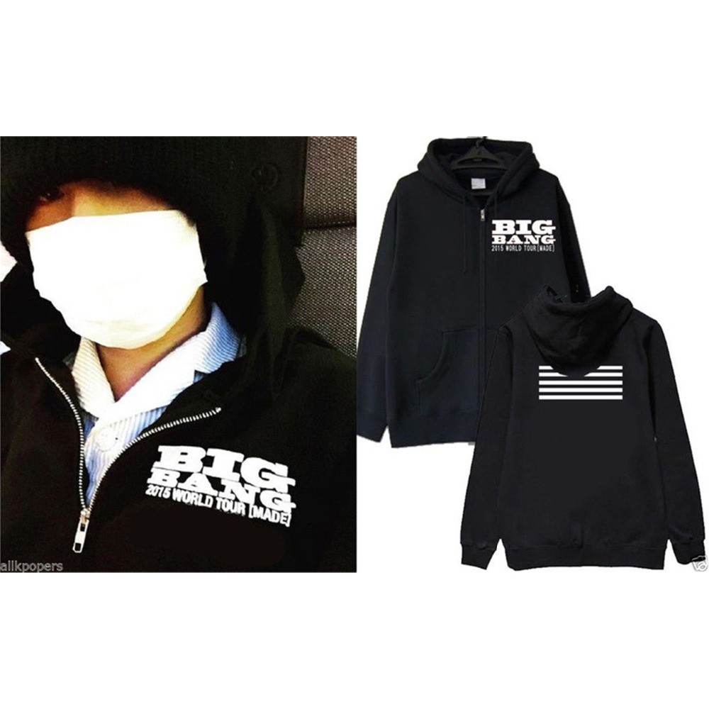 JAKET HOODIE BIGBANG MADE 2015 WORLD TOUR
