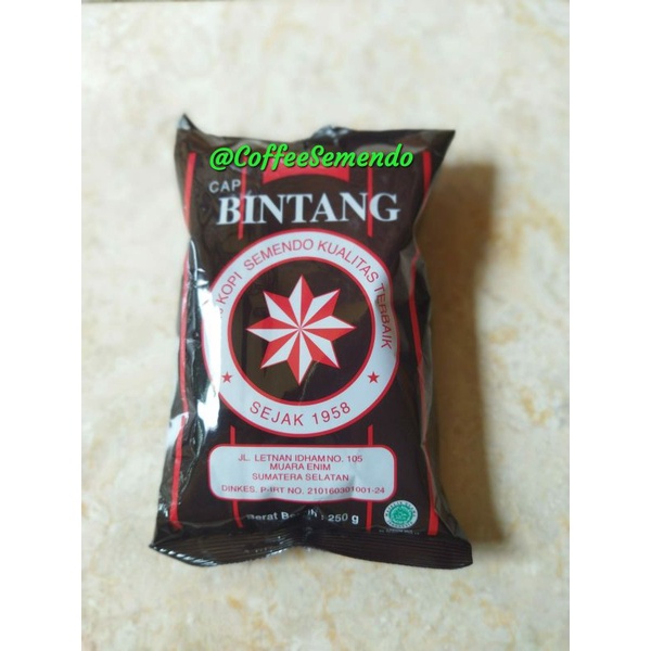 

Kopi Semendo bubuk Cap Bintang kemasan 250 gram