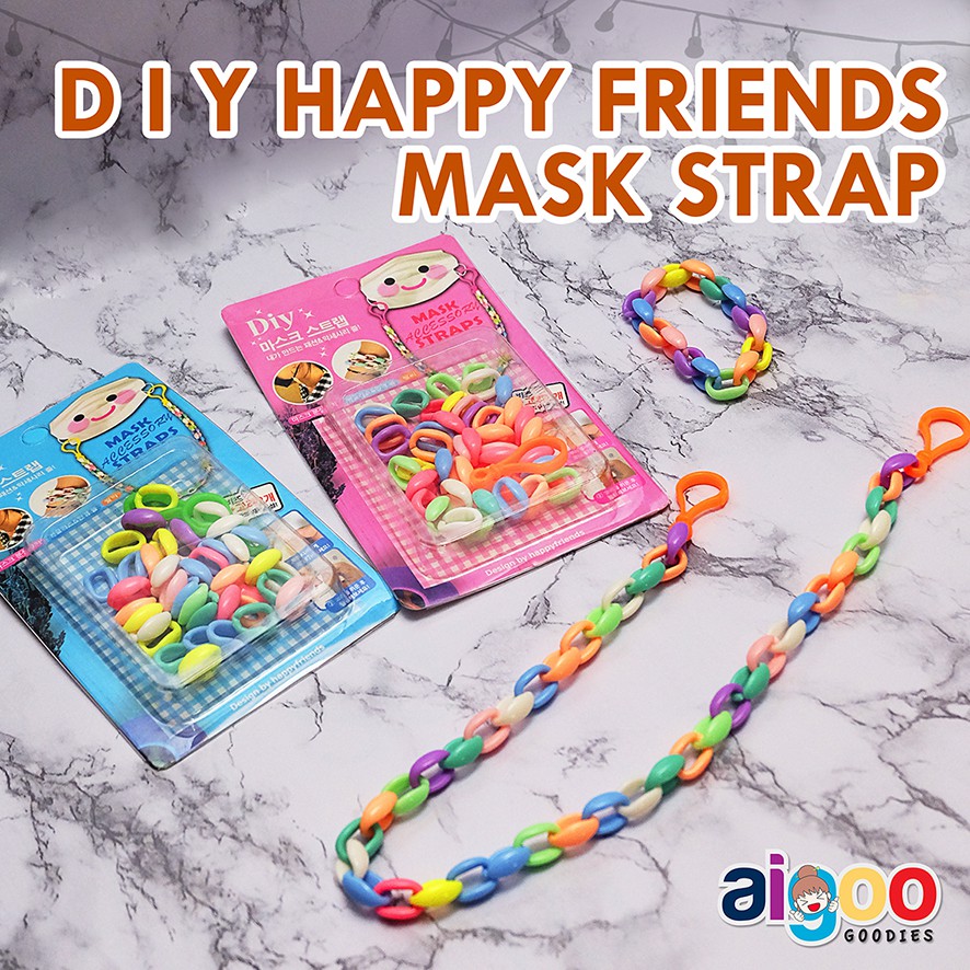 D.I.Y - Happy Friends Mask Strap / Kit kerajinan DIY utk anak