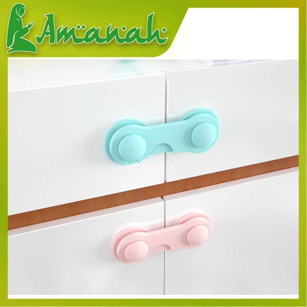 AS539 Penahan Pengaman Pintu Lemari / Pengunci Pintu Lemari / Baby Safety Lock Band