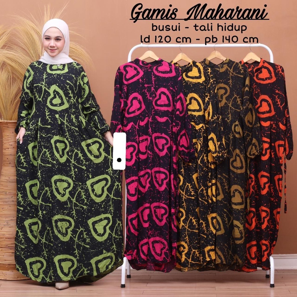 GAMIS TERBARU REMAJA MOTIF MAHARANI MAISHA KEKINIAN LEBARAN 2022 SIMPEL ADA TALI SAMPING - GAMIS RAYON PREMIUM HALUS ADEM SIMPEL // GAMIS WANITA SYARI MUSLIM LEBARAN // GAMIS PESTA KONDANGAN / GAMIS MURAH BATIK PEKALONGAN // GAMIS BUSUI KANCING DADA DEPAN