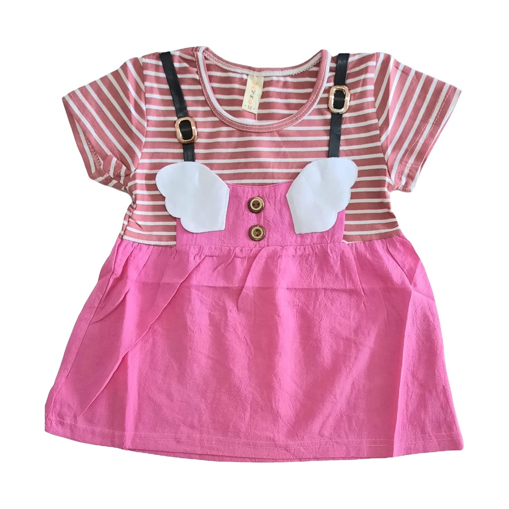 Dress Baby Motif Salur, Baju baby, Rok baby