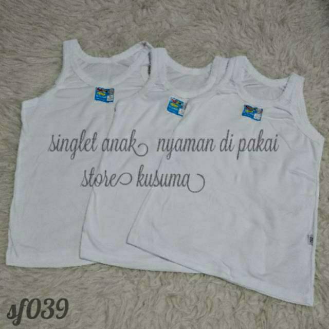 Kaos dalam anak/kaos kutang anak sf 39/ 10-12  thn