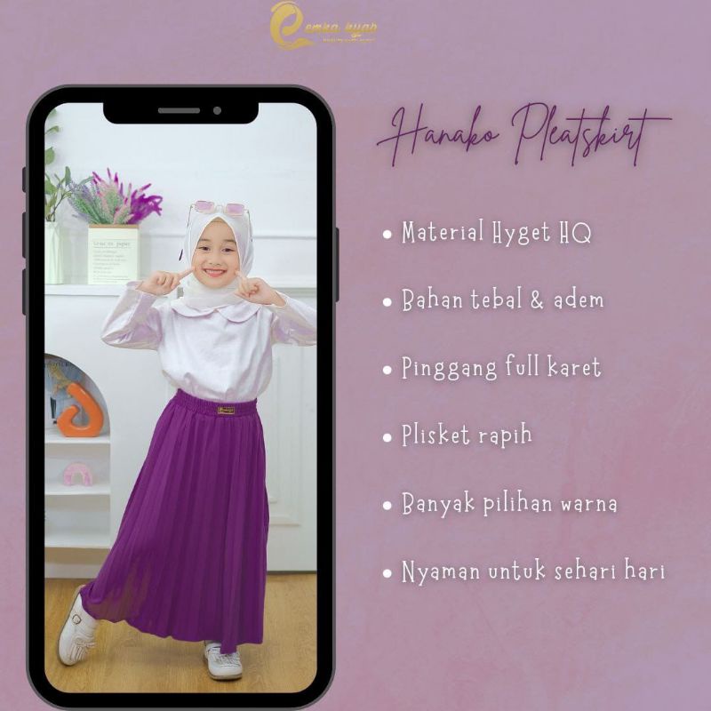 Hanako pleatskirt by emkahijab