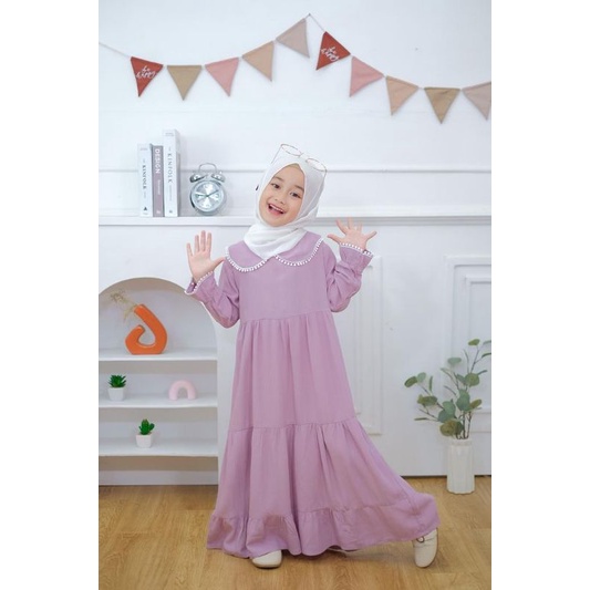 Gamis Aisha Gamis Anak Neeca Kiddos Pilihan Warna