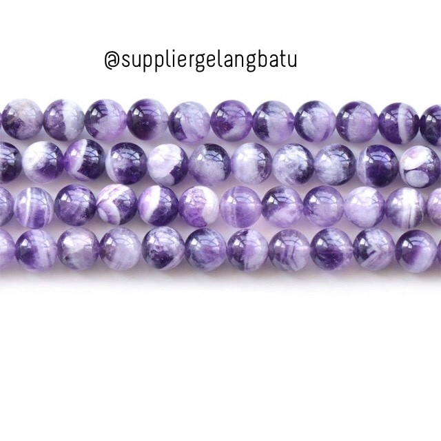 Bahan batu kecubung susu amethyst kalimantan martapura akik asli