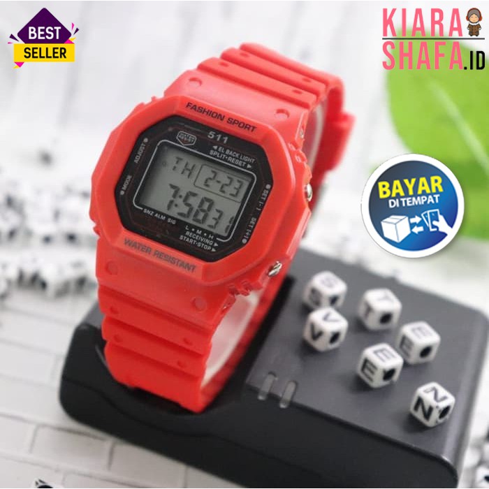 [FREE BOX] Jam Tangan Anti Air / Jam Tangan Pria &amp; Wanita Anti Air / Jam Tangan 511 Digital