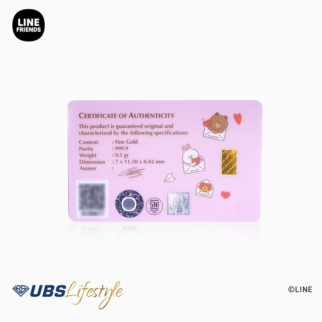 UBS Line Friends Love Letter 0.5 Gr-1