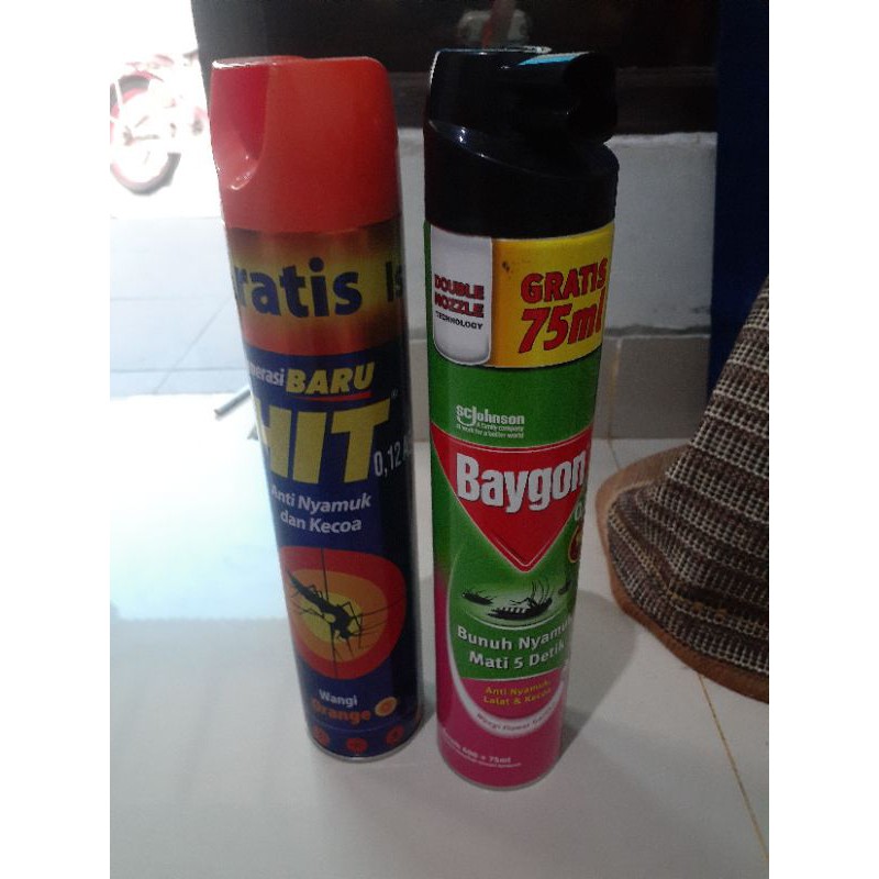 promo hit baygon semprot 600ml+75ml