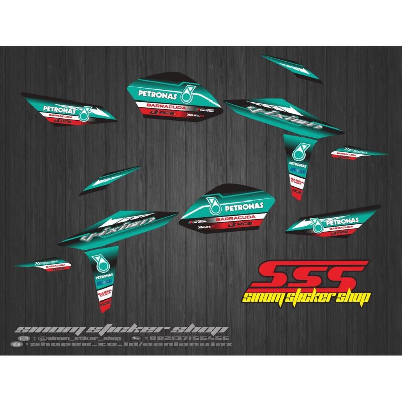 Striping Variasi NVA New Vixion Advance Petronas