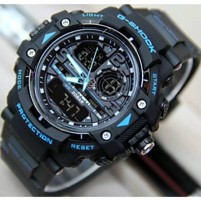 JAM TANGAN PRIA GSHOCK CASIO GWN 8600 TALI LURUS / JAM ANTI AIR