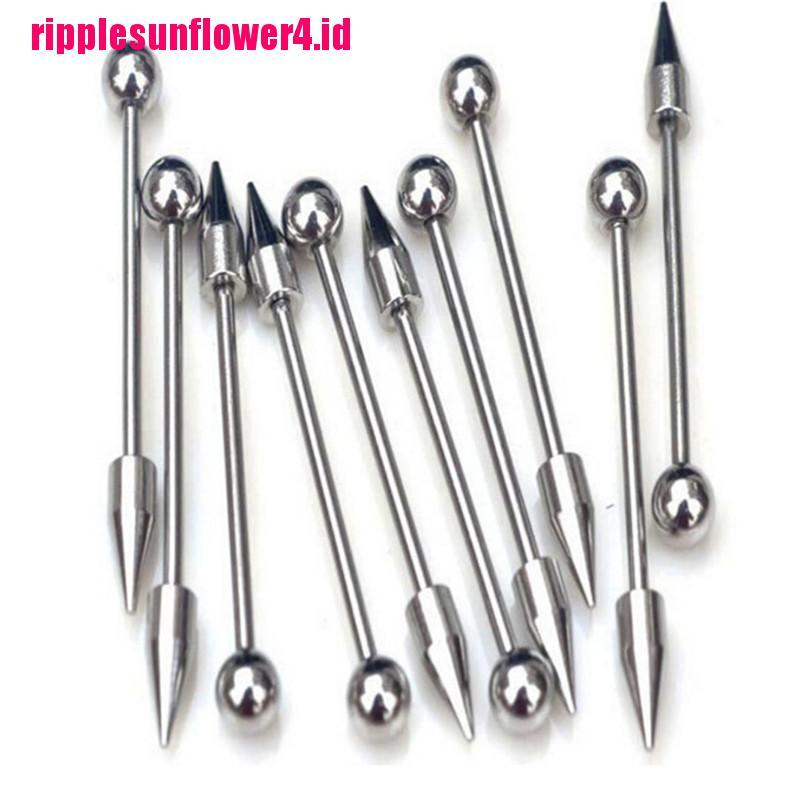 60 / 85pcs Anting Tindik Perut / Hidung Bahan Stainless Steel