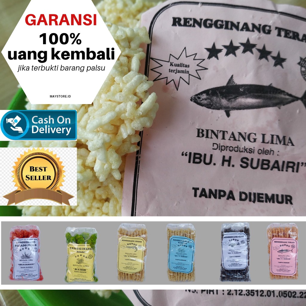 

Rengginang Mentah ikan, cumi, udang, terasi - Situbondo "Bintang Lima" Tanpa Jemur ISI 44 BIJI