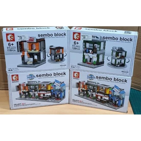 Brick Block Sembo Block Toko Sd6080 Sd6081 Sd6082 Sd6083 Bricks Mainan Edukasi