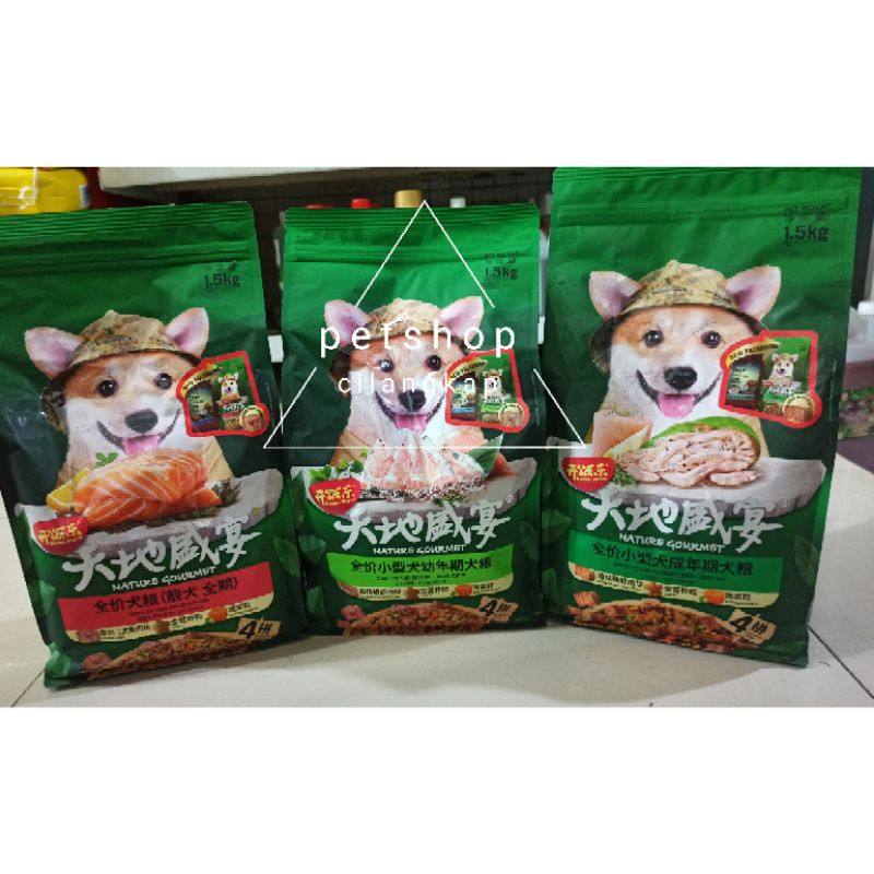 kitchen flavour dog 1,5kg all varian makanan anjing