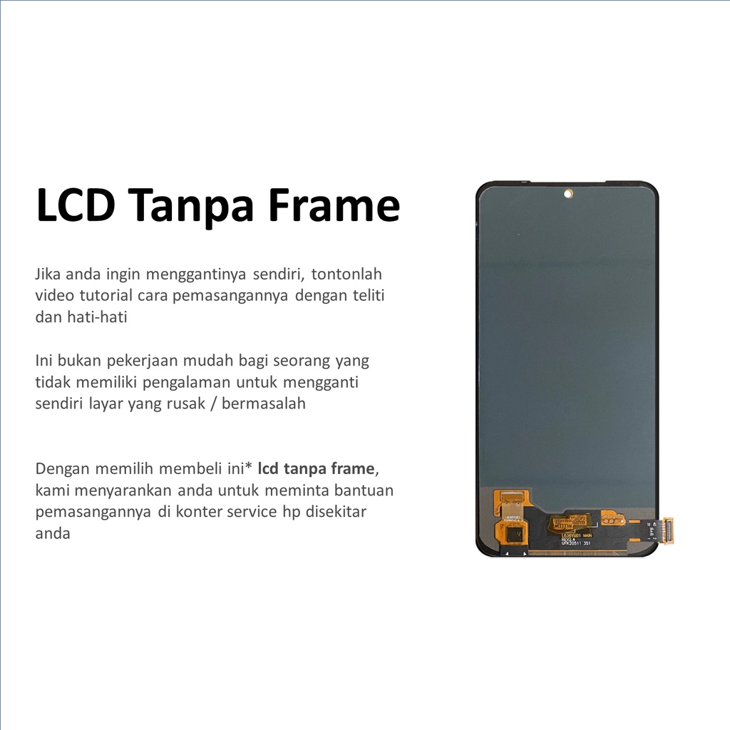 [ CHECK.ID ] LCD + FRAME REDMI NOTE 10 4G / NOTE 10S ORIGINAL SERVICE PRODUCT