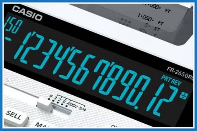 CASIO FR-2650RC KALKULATOR PRINTING / 2650 RC CALCULATOR PRINT