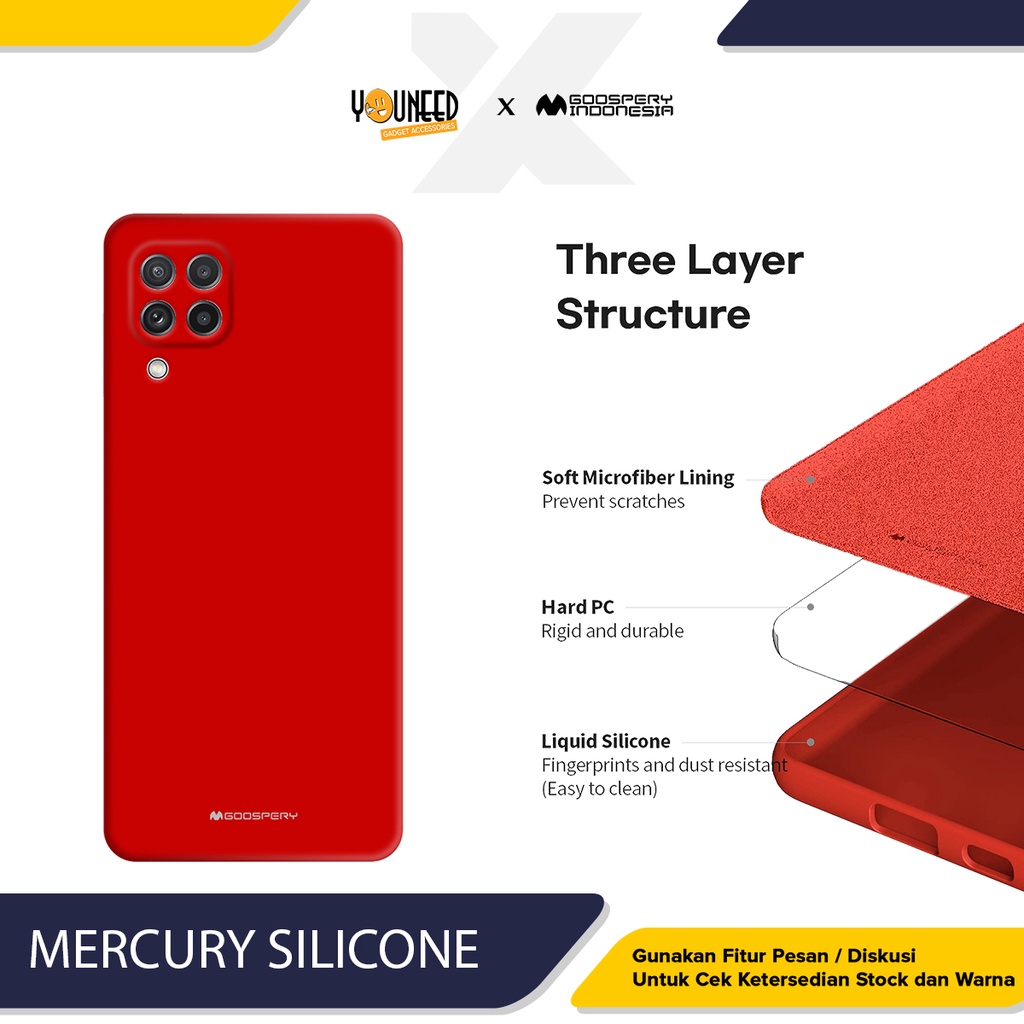 Casing Samsung Galaxy A22 4G A225 Goospery Mercury Silicone Case